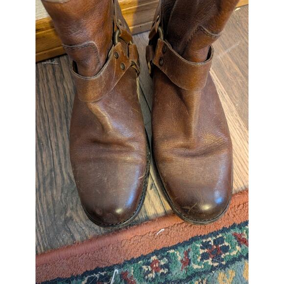 Frye harness short boots leather size 7 - Picture 7 of 8